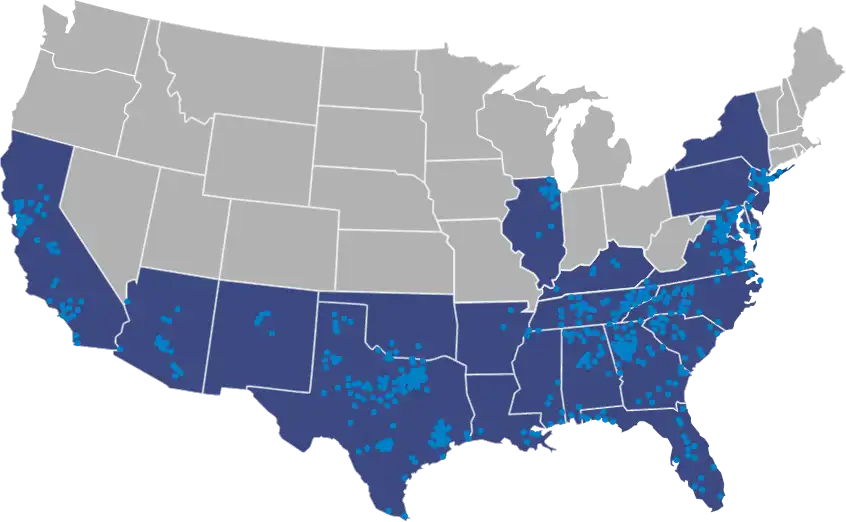 Vulcan Materials Locations Map